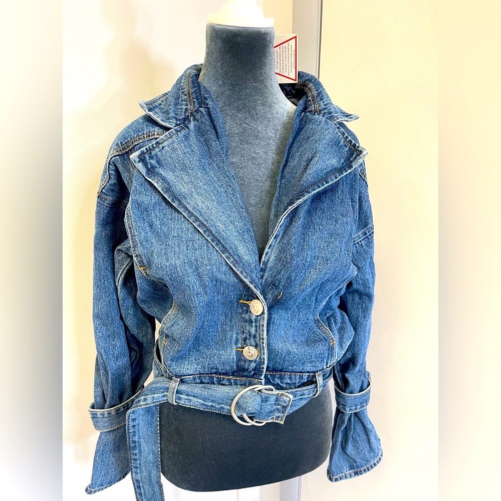 Nwt Nasty Gal denim Jacket size 10. Never worn my loss is your gain.